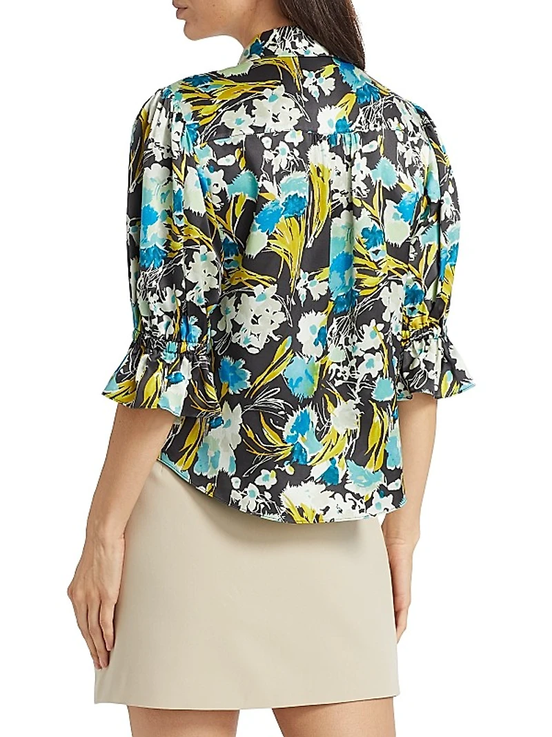 Fiona Tossed Floral Top