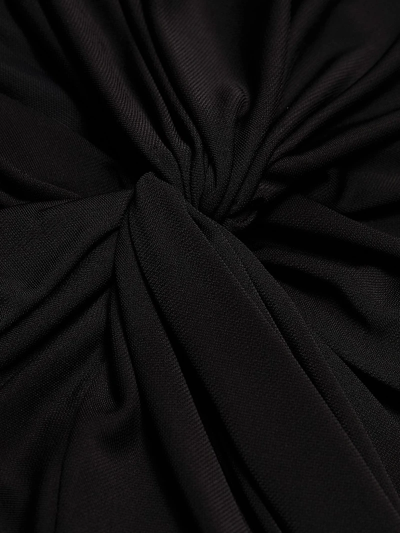 Evelyn Stretch V-Neck Gown