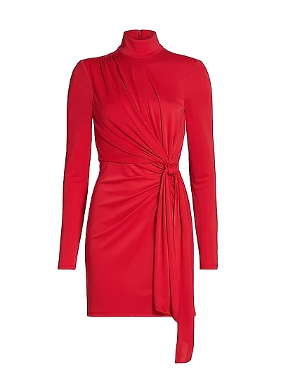 Joelene Tie-Waist Minidress