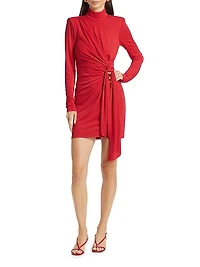 Joelene Tie-Waist Minidress