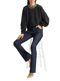 Brandy Embellished Collar Sweatshirt