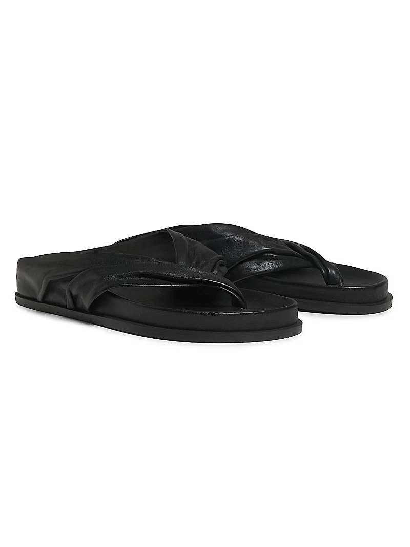 Shaw Leather Slide Sandals
