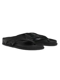 Shaw Leather Slide Sandals