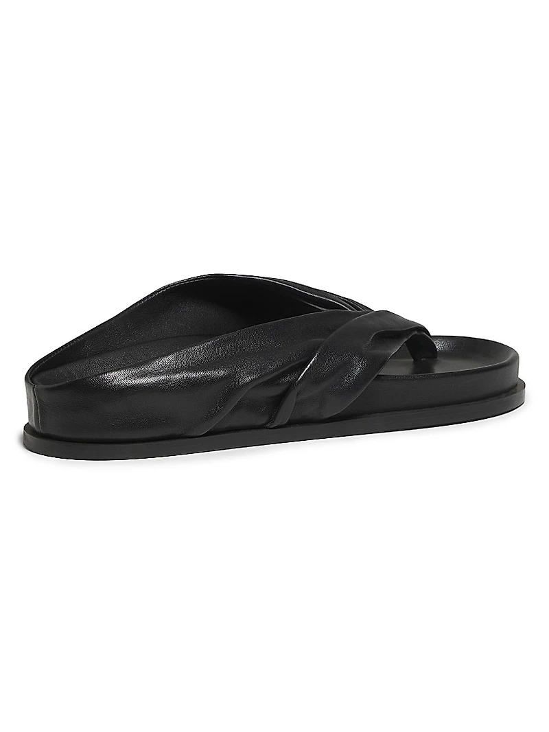 Shaw Leather Slide Sandals