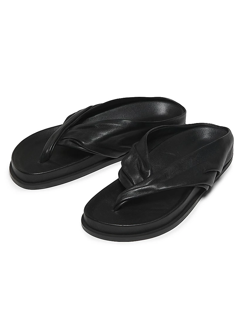 Shaw Leather Slide Sandals