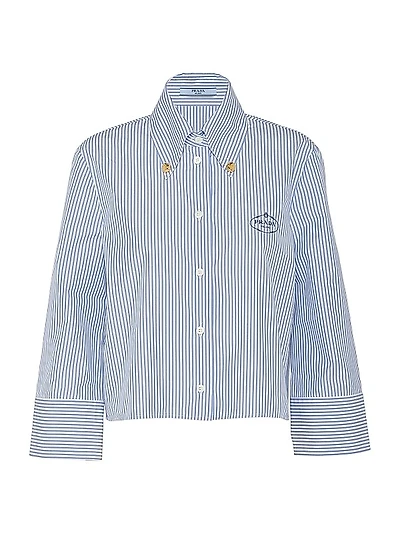 Embroidered Striped Shirt