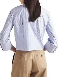 Embroidered Striped Shirt