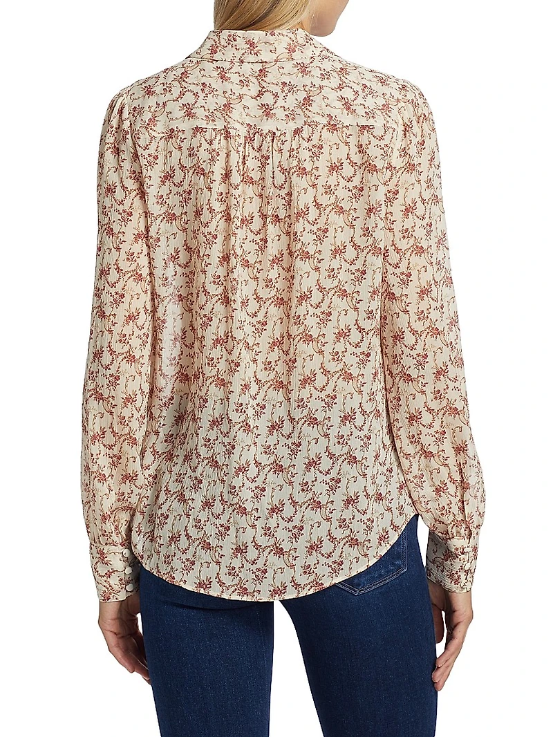 Gardener Floral Silk Blouse