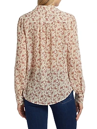 Gardener Floral Silk Blouse