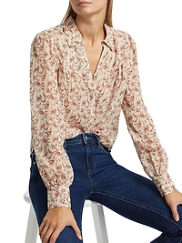 Gardener Floral Silk Blouse
