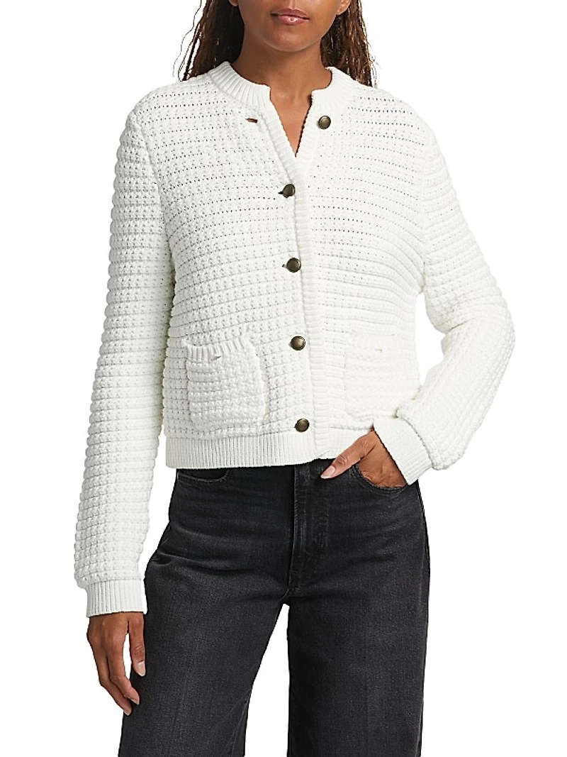 Oberon Cotton-Blend Knit Cardigan
