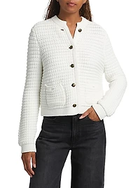 Oberon Cotton-Blend Knit Cardigan