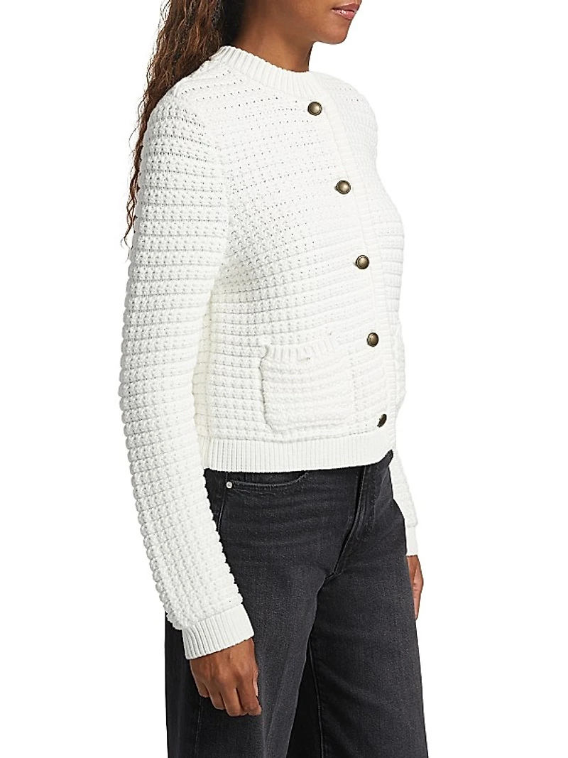 Oberon Cotton-Blend Knit Cardigan