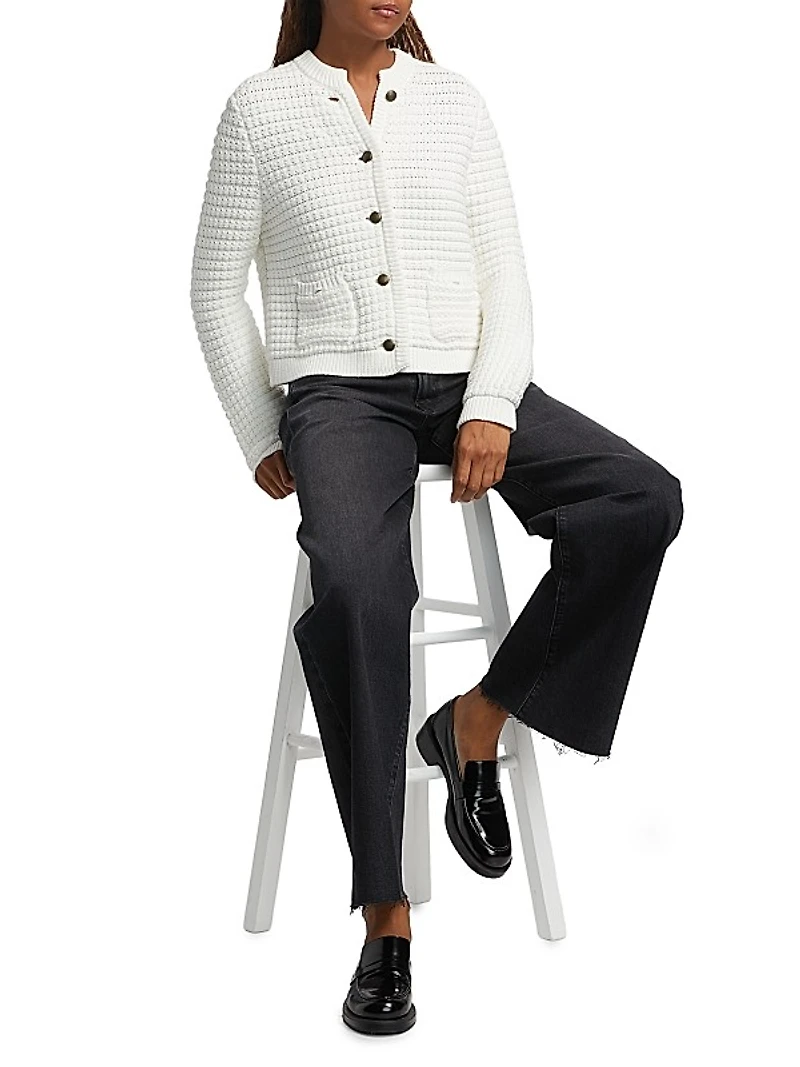Oberon Cotton-Blend Knit Cardigan
