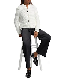 Oberon Cotton-Blend Knit Cardigan