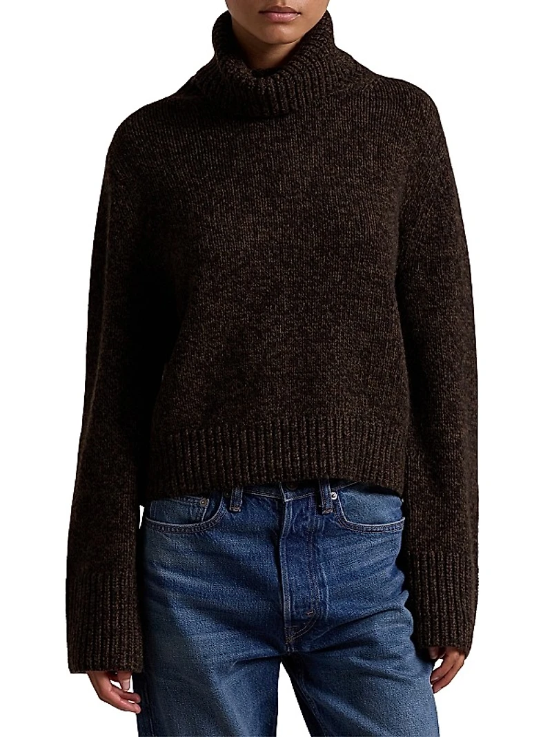 Wool-Cashmere Turtleneck Sweater