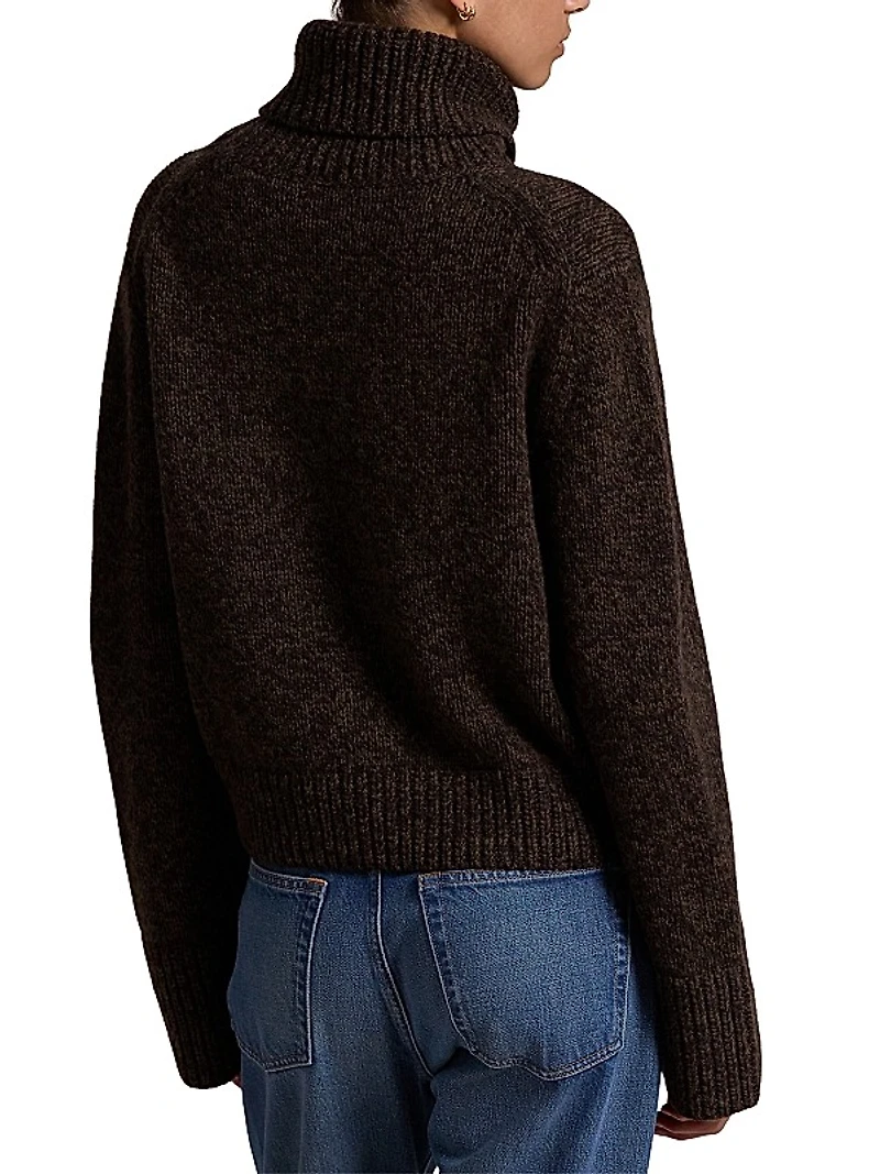 Wool-Cashmere Turtleneck Sweater