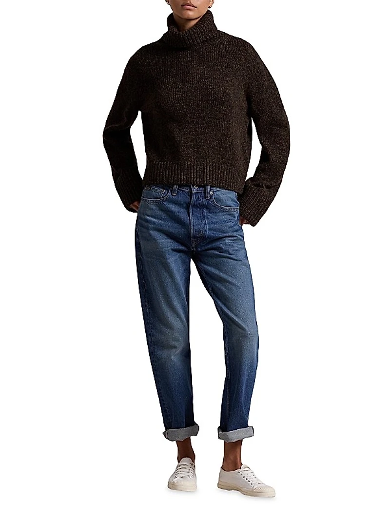 Wool-Cashmere Turtleneck Sweater