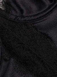 Satin & Lace Longline Bra
