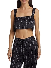 Beautiful Silk Lounge Crop Top