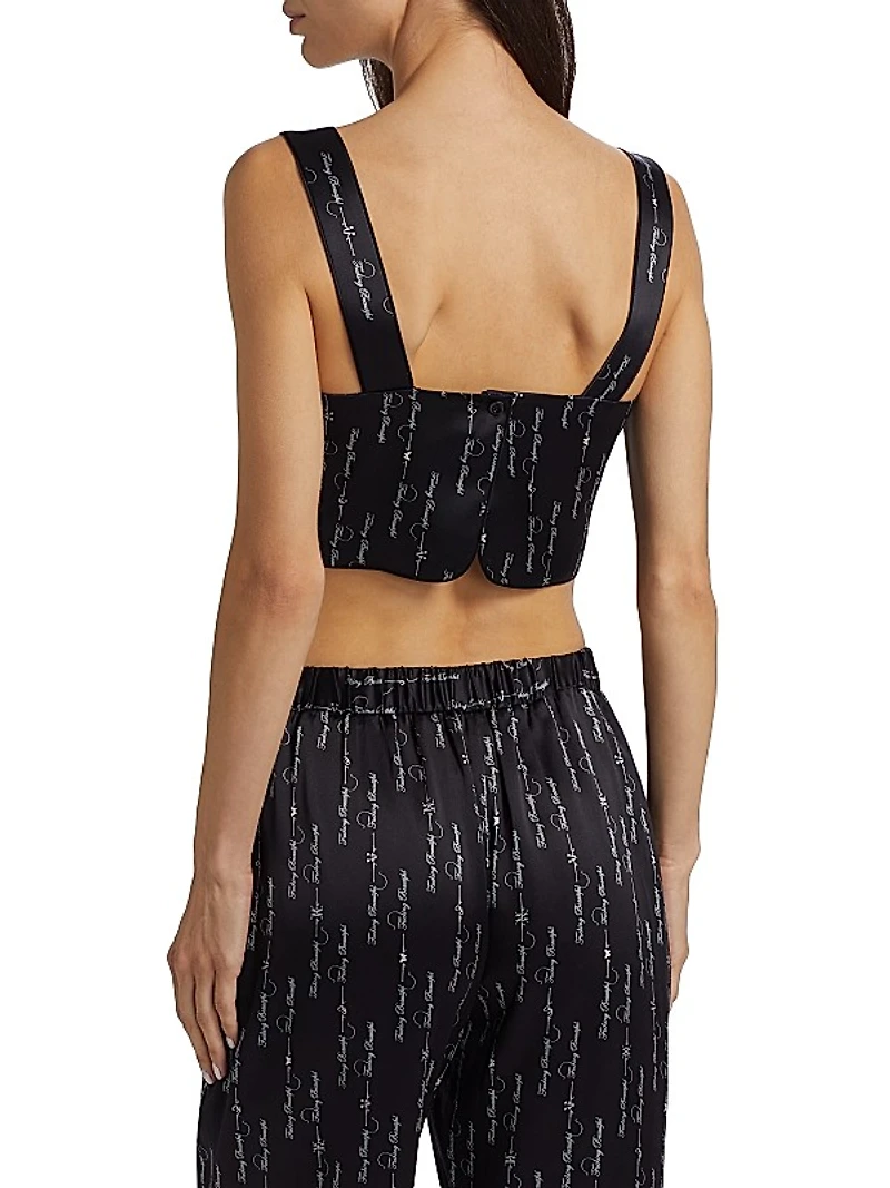 Beautiful Silk Lounge Crop Top