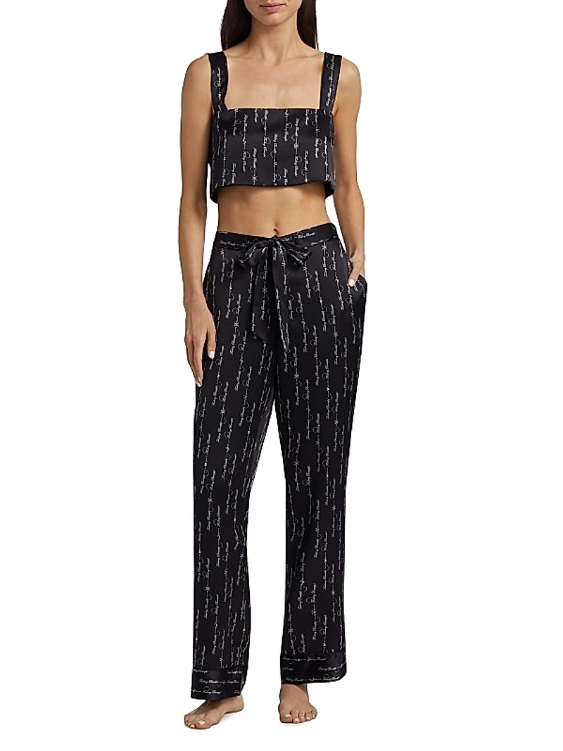 Beautiful Silk Lounge Crop Top