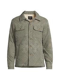 Claude Quilted Linen-Blend Shirt Jacket