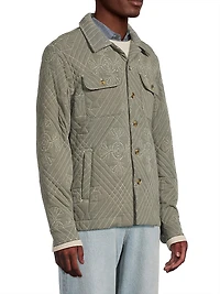Claude Quilted Linen-Blend Shirt Jacket