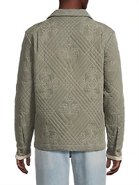Claude Quilted Linen-Blend Shirt Jacket