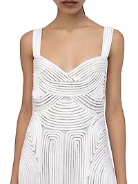 Darby Fringe Hem Cord Midi-Dress