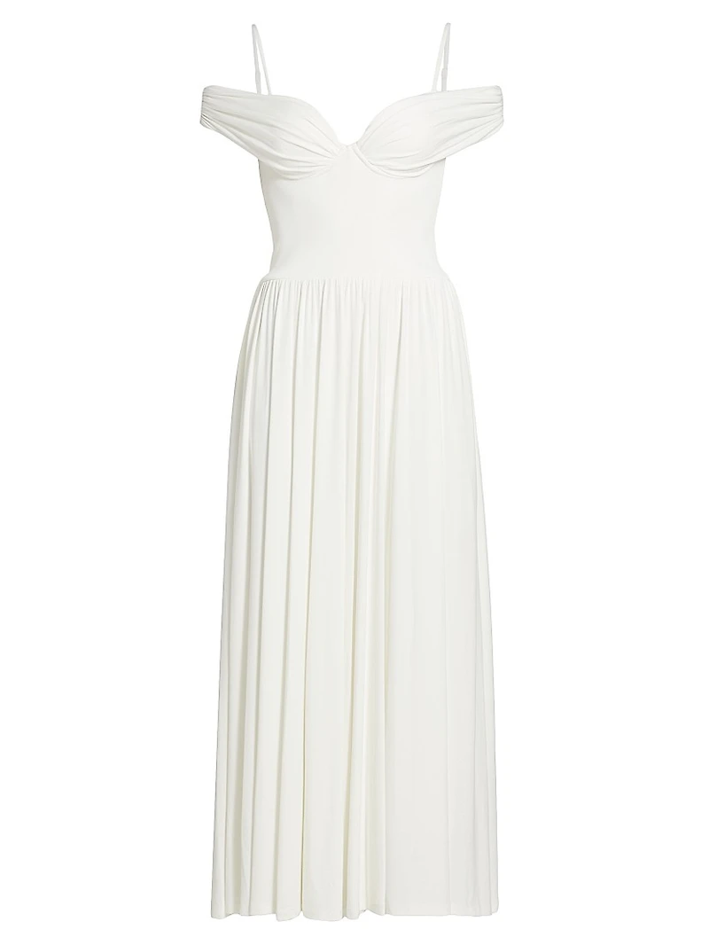 Amarantha Off-the-Shoulder Midi-Dress