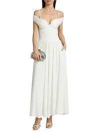 Amarantha Off-the-Shoulder Midi-Dress