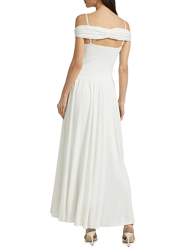 Amarantha Off-the-Shoulder Midi-Dress