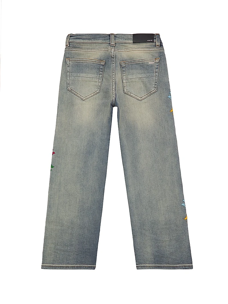 Little Boy's & Quad Scribble Jeans