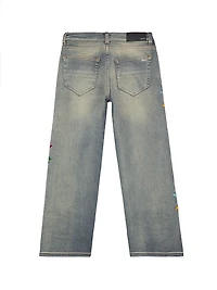 Little Boy's & Quad Scribble Jeans