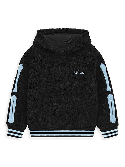 Little Boy's & Bones Sherpa Fleece Hoodie