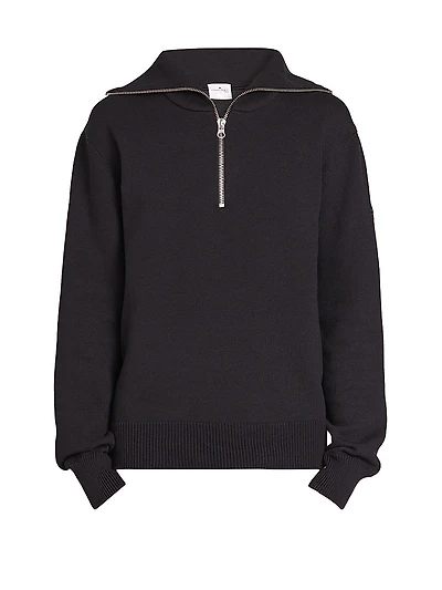 Trucker Cotton-Blend Knit Sweater