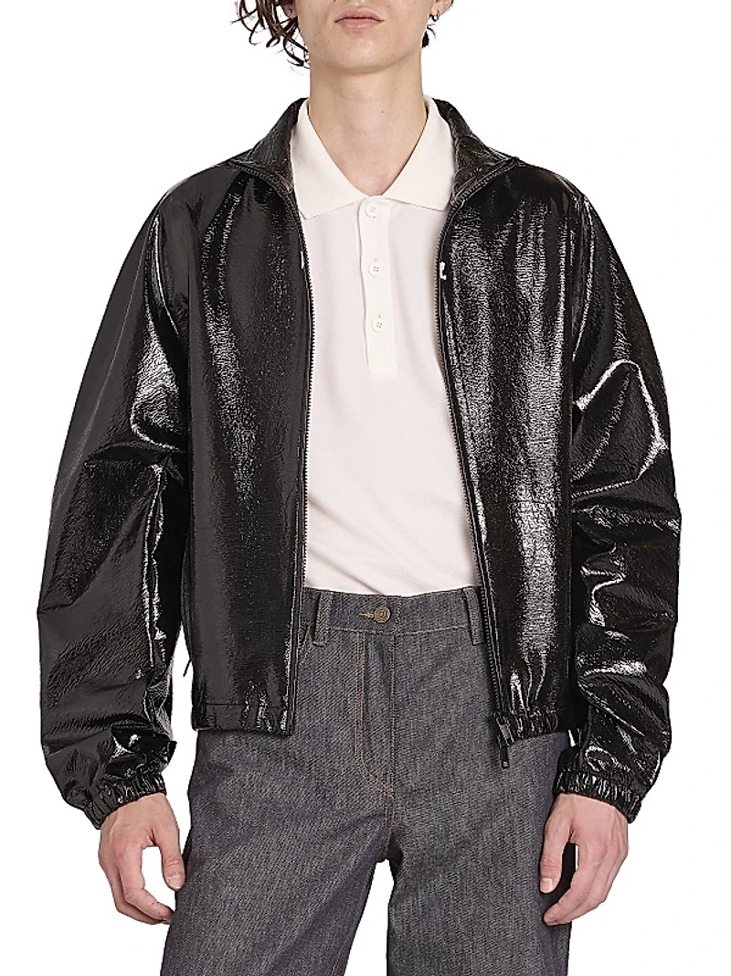 Vinyl Tracksuit Jacket