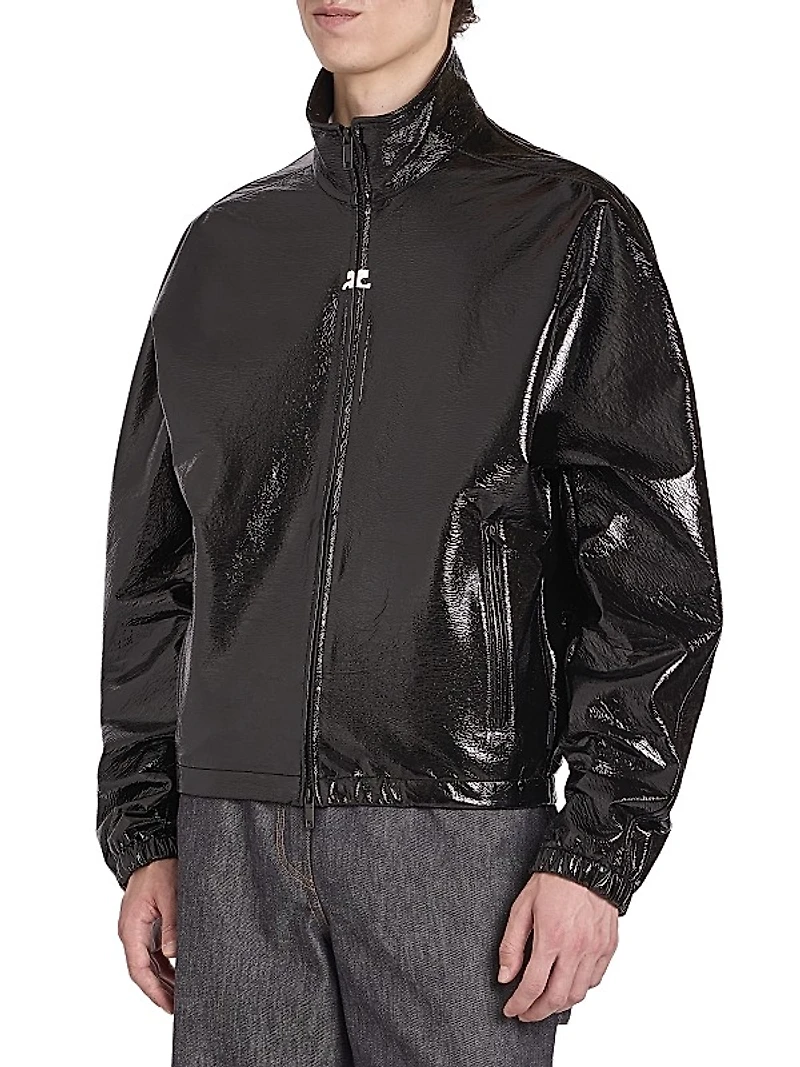 Vinyl Tracksuit Jacket