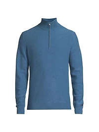 Boiled Cashmere Zip Sweater
