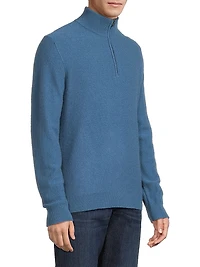 Boiled Cashmere Zip Sweater