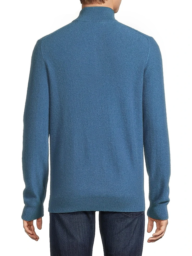 Boiled Cashmere Zip Sweater