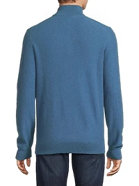 Boiled Cashmere Zip Sweater