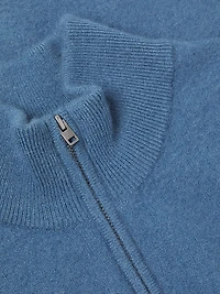Boiled Cashmere Zip Sweater