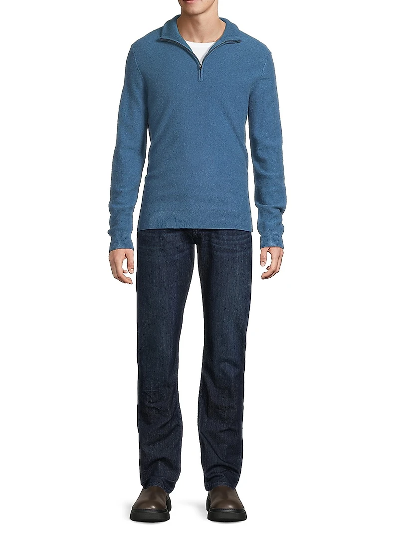 Boiled Cashmere Zip Sweater