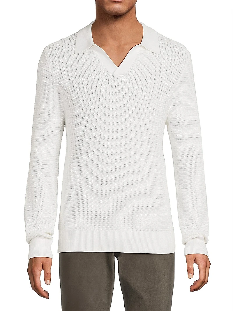 Craftsman Rib Johnny Collar Sweater