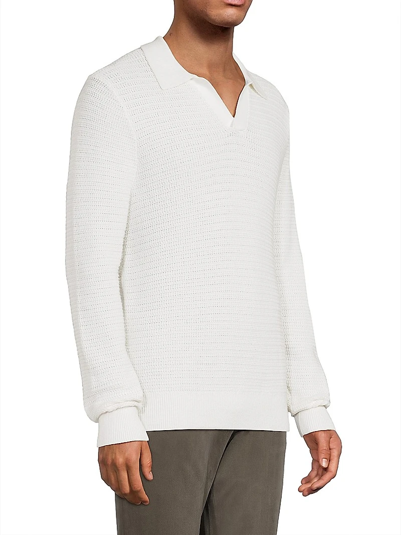 Craftsman Rib Johnny Collar Sweater