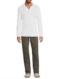 Craftsman Rib Johnny Collar Sweater