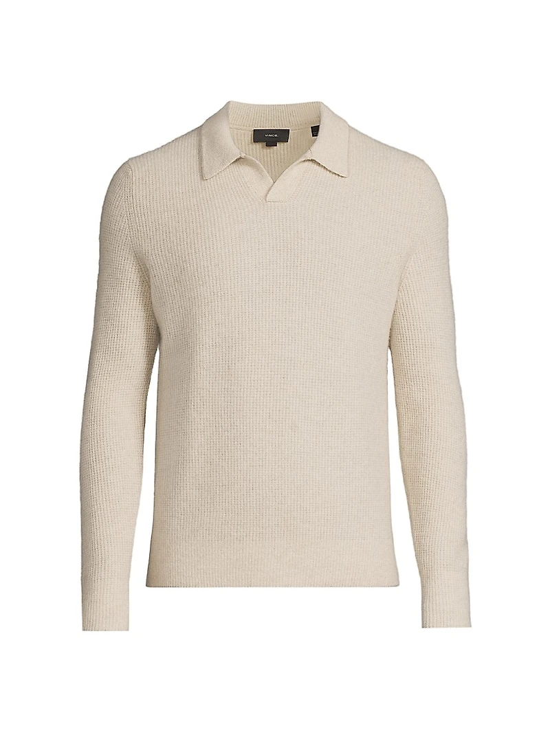 Thermal Cashmere V-Neck Sweater
