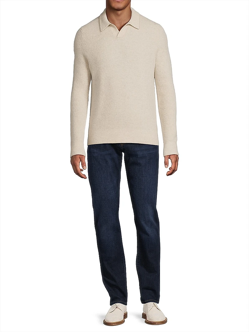 Thermal Cashmere V-Neck Sweater
